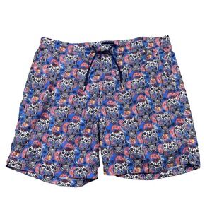 Peter Millar Collection Swim Trunks XL Multicolor Sugar Skull Dia De Los Muertos